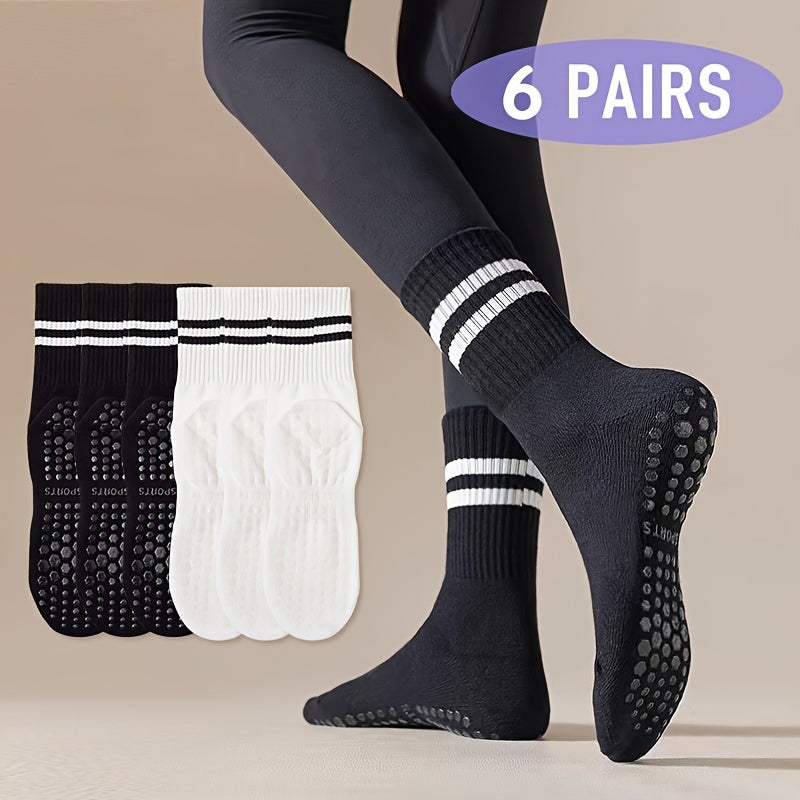 5 Pairs Women’s Non-Slip Pilates & Yoga Socks