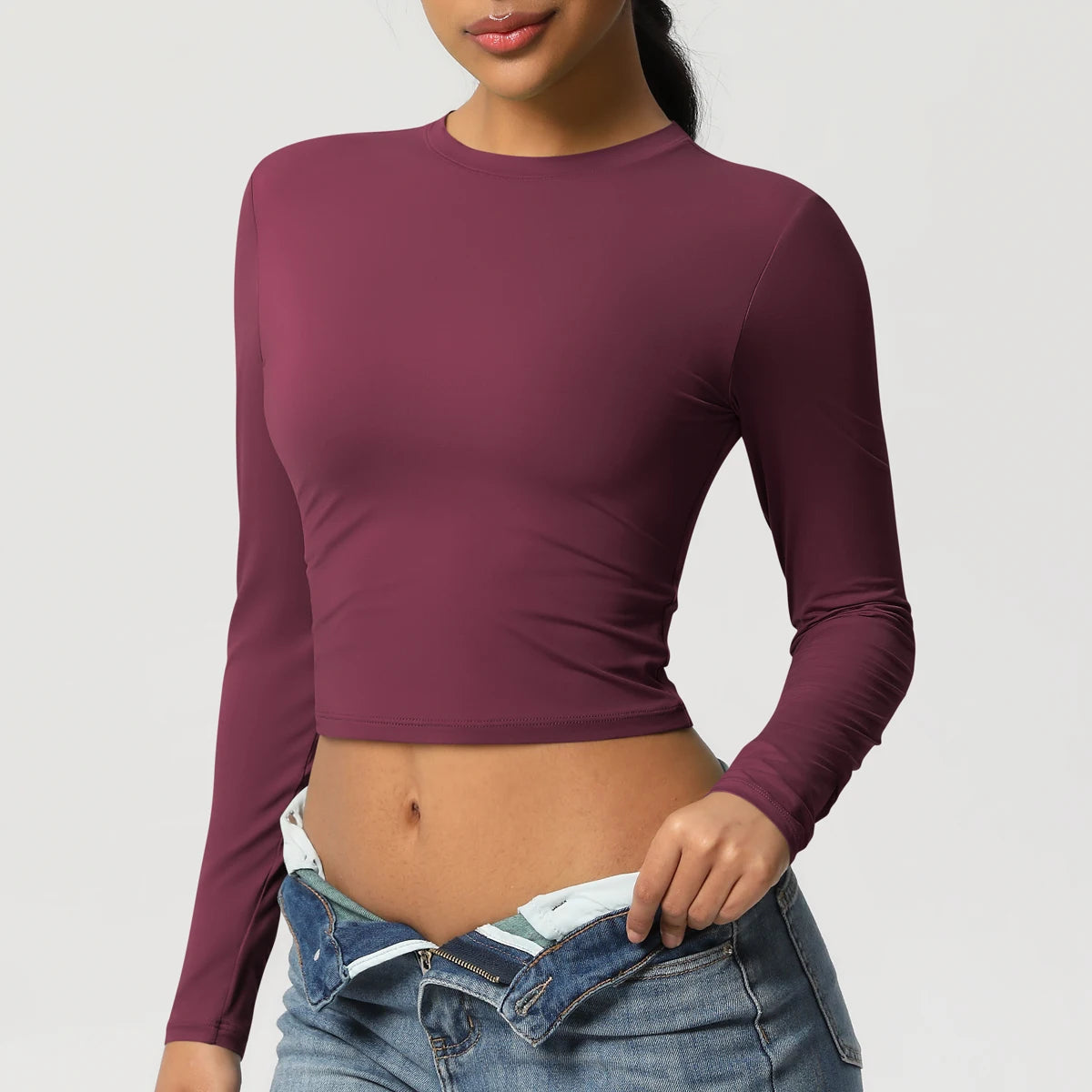 Quick-Dry Long Sleeve Yoga Shirt