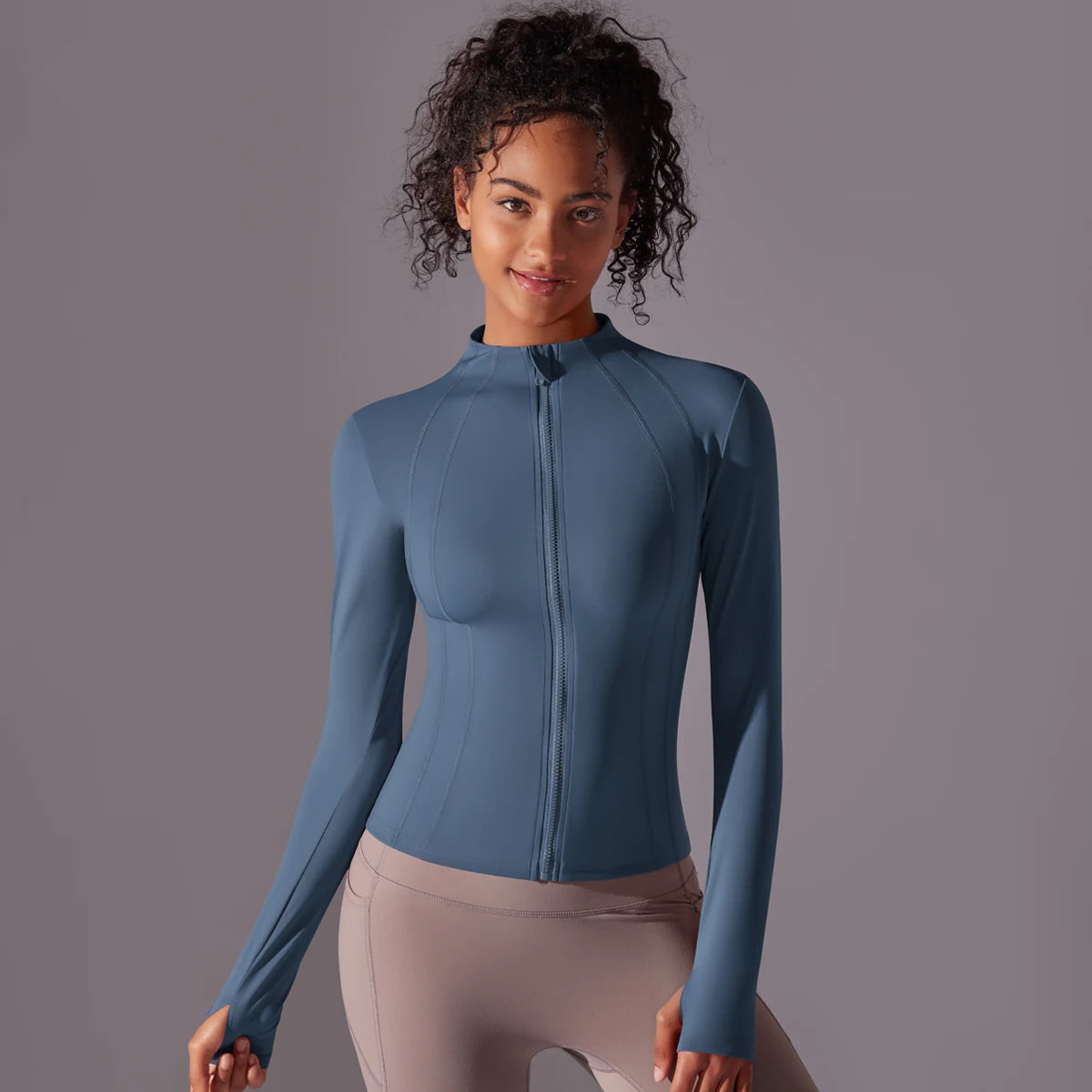 Women’s Full-Zip Yoga Jacket – Long Sleeve