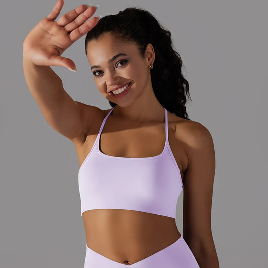 Sexy Cross-Back Sports Bra
