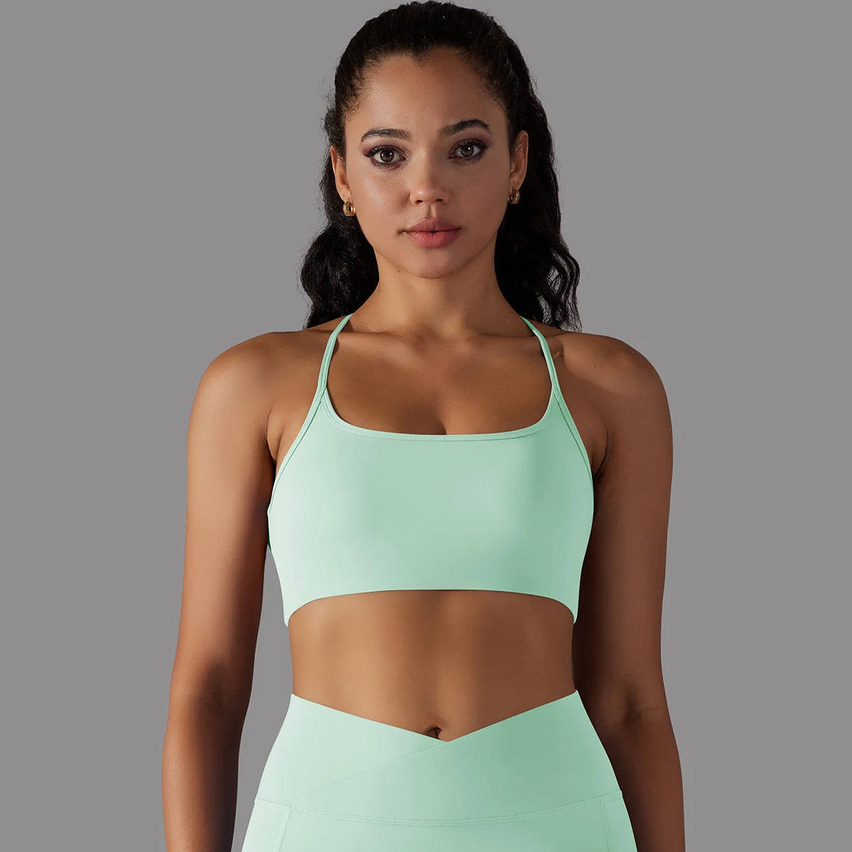 Sexy Cross-Back Sports Bra