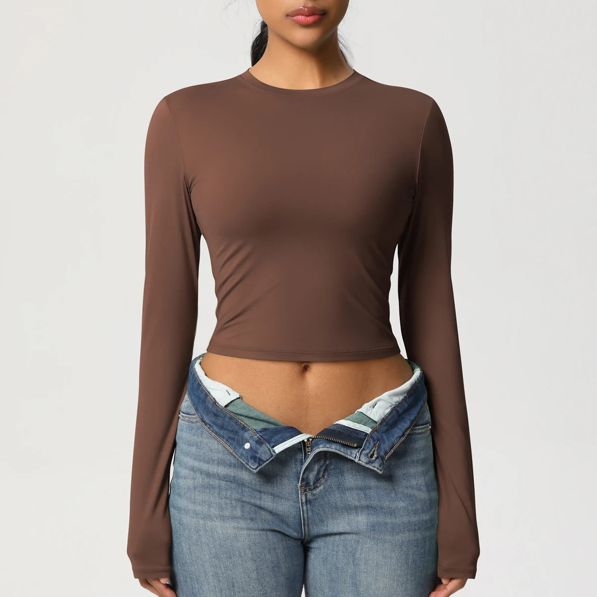 Quick-Dry Long Sleeve Yoga Shirt