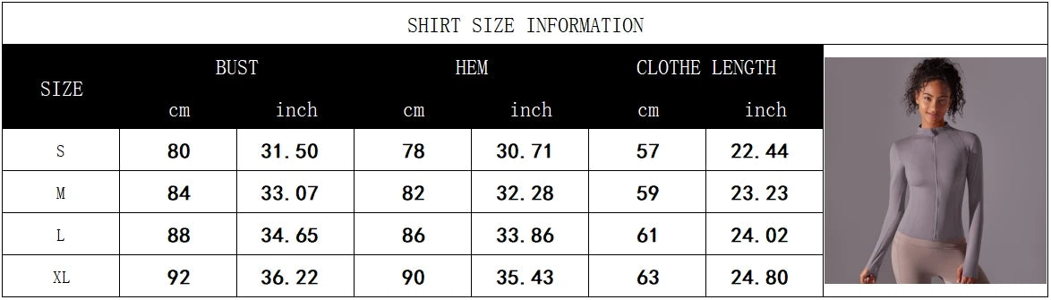 Women’s Full-Zip Yoga Jacket – Long Sleeve