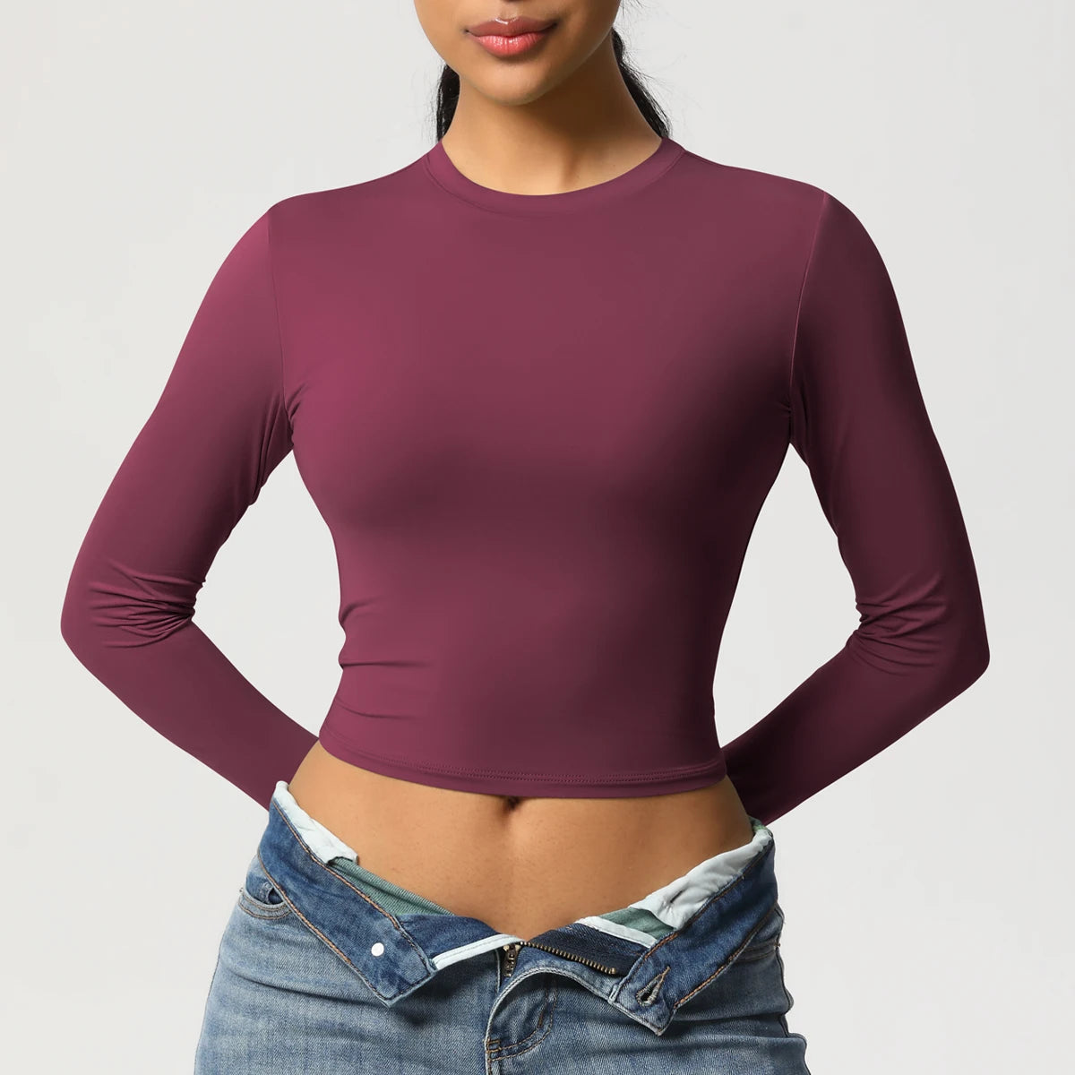 Quick-Dry Long Sleeve Yoga Shirt