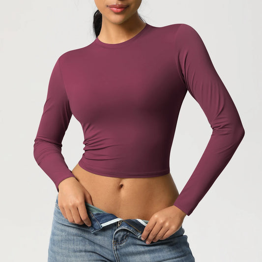 Quick-Dry Long Sleeve Yoga Shirt