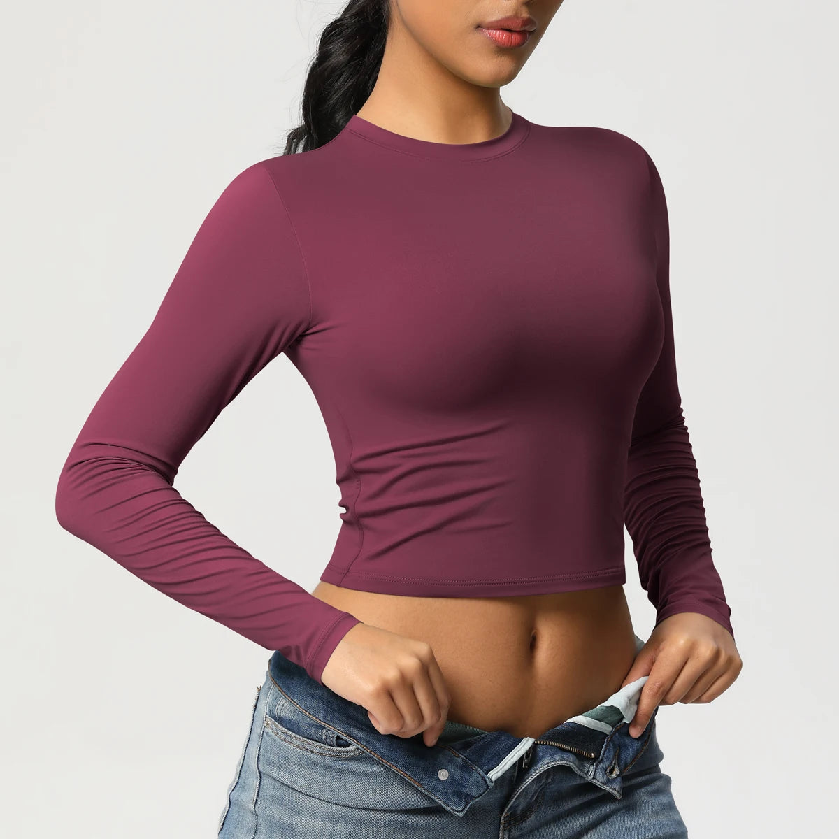 Quick-Dry Long Sleeve Yoga Shirt