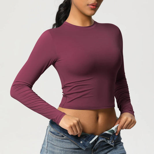 Quick-Dry Long Sleeve Yoga Shirt