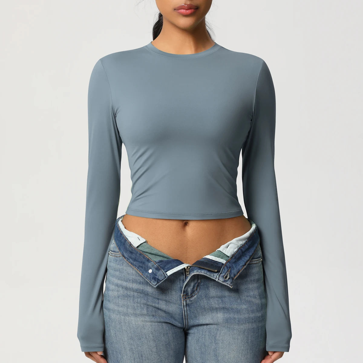Quick-Dry Long Sleeve Yoga Shirt