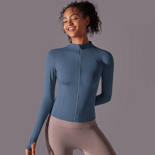 Women’s Full-Zip Yoga Jacket – Long Sleeve