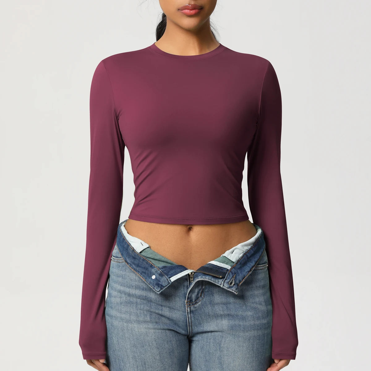 Quick-Dry Long Sleeve Yoga Shirt