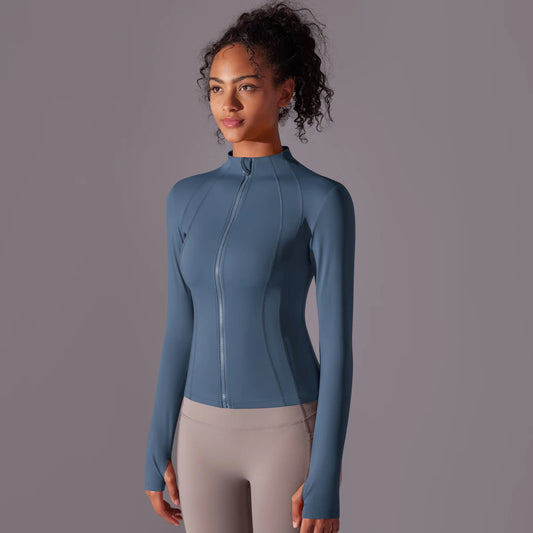 Women’s Full-Zip Yoga Jacket – Long Sleeve