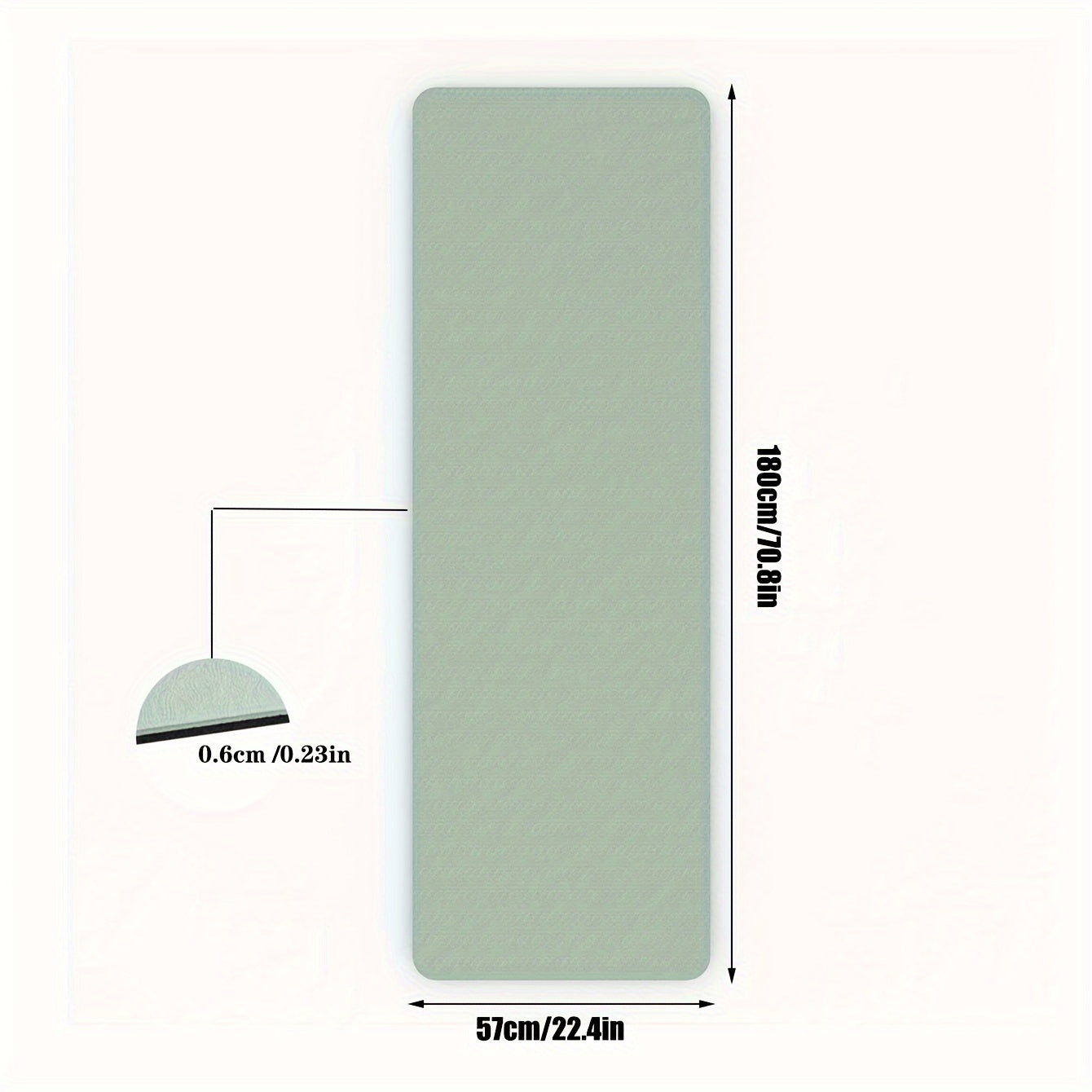 Yoga Mat with Non-Slip Textured Surface